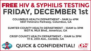 Free HIV/Syphilis Testing