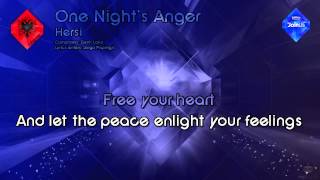 Hersi - "One Night's Anger" (Albania) - [Karaoke Style]