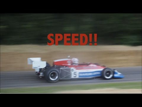 Lola-Cosworth T500 roaring up the Goodwood Hill Climb - amazing sounds!