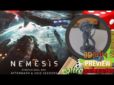 Nemesis Aftermath & Void Seeders - 3D Spinning Miniatures by Epitrapaizoume