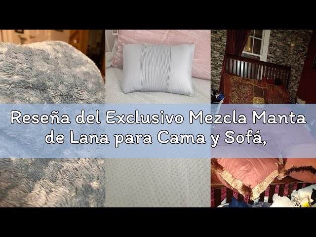 Vídeo relacionado con Manta Algodón Mallorquina para Cama o Sofá, Manta de Tacto Suave Ideal para Primavera, Relax o Yoga de algodón Reciclado Hecho en España 180x230 - Azul/Raya Blanca
