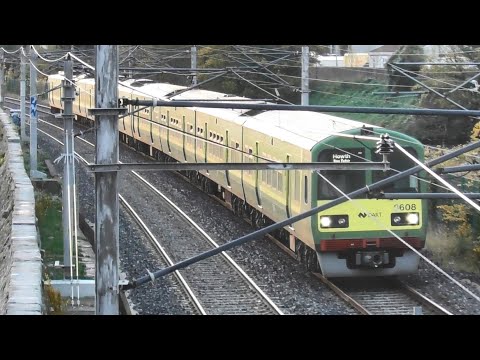 Irish Rail 8500 and 8100 Class Dart Trains - Booterstown Station, Dublin
