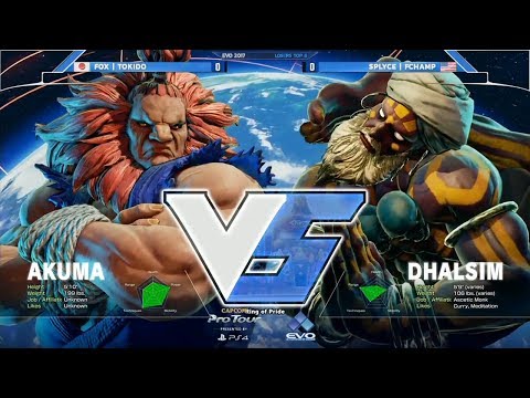 SFV: Echo Fox Tokido vs SPLYCE Filipino Champ - EVO 2017 Top 8 - CPT2017