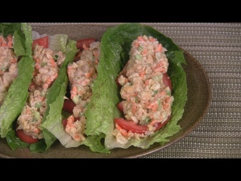 Chickpea Salad Romaine Wraps