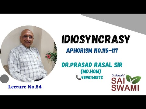 6th Edition: Hahnemannian Organon of Medicine: Lecture 84