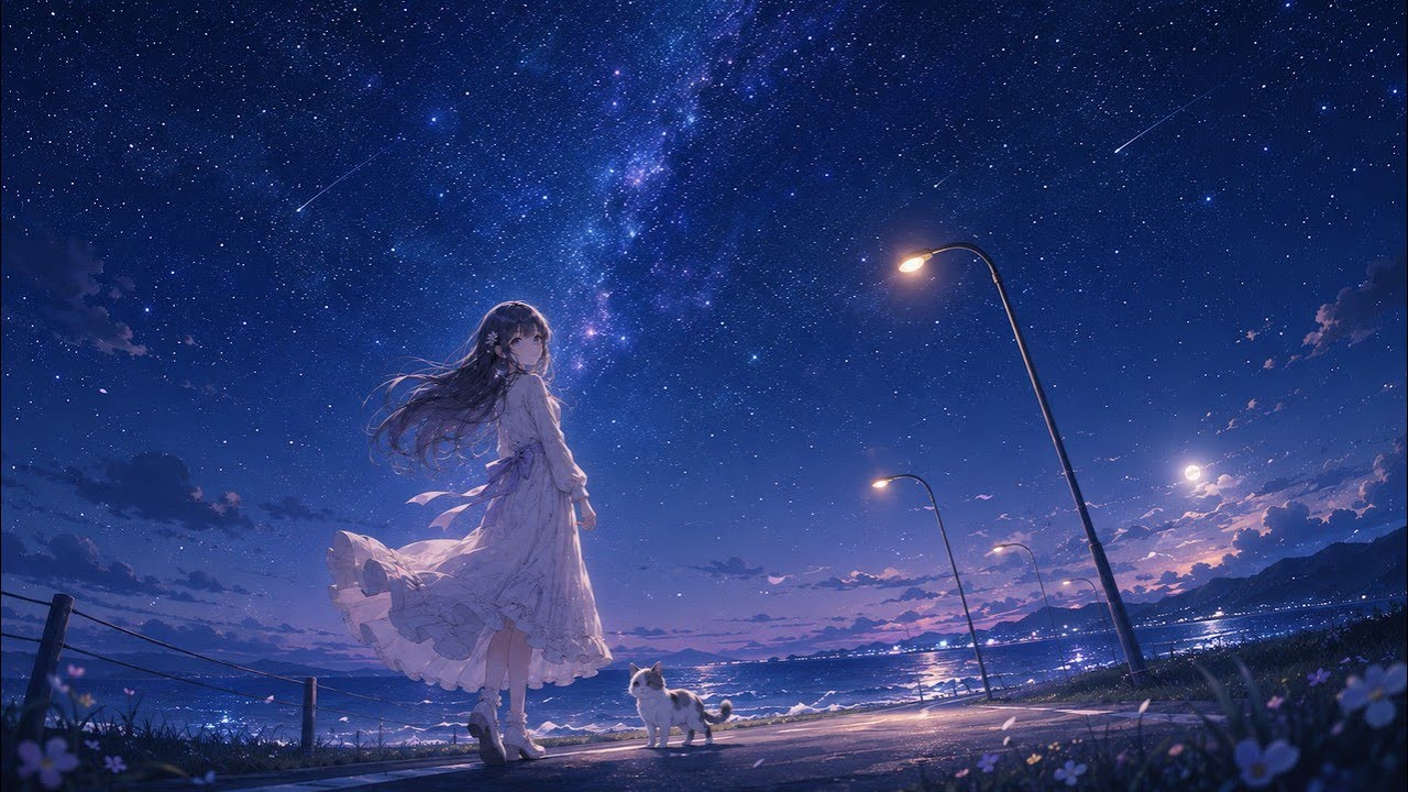 星降る夜の海辺で 🌙 睡眠・癒し用 アンビエントBGM