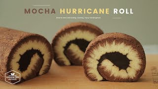 모카 허리케인 스위스 롤케이크 만들기 : Mocha Hurricane Swiss Roll Cake Recipe | Cooking tree