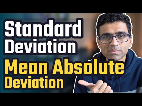 What is Standard Deviation and Mean Absolute Deviation | Math, Statistics for data science, ML