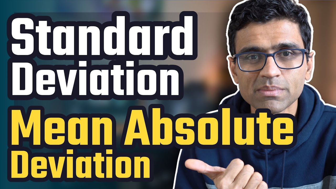 What is the difference between standard deviation and mean absolute deviation?