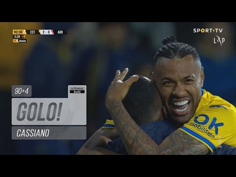 Goal | Golo Cassiano: Estoril Praia (2)-0 FC Arouca (Liga 22/23 #32)