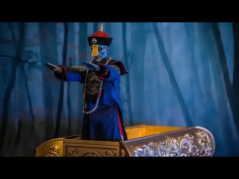 A thousand-year blood coffin is fished out byLam Ching-ying.Demonsrevive via corpses,zombies runamok