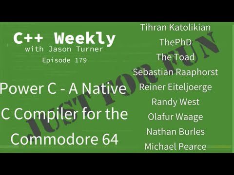 C++ Weekly - Ep 179 - Power C - A Native C Compiler for the Commodore 64