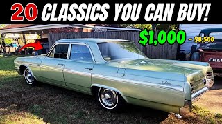 20 Unreal Classic Car Deals You Must See! ($1K–$8,5K)