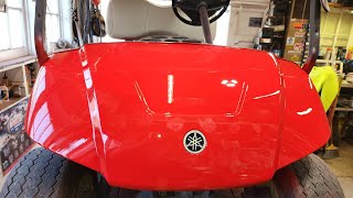 My Golf Cart got $20 paint job in 1 day without taking the body off using 1/2 quart of Rustolium!