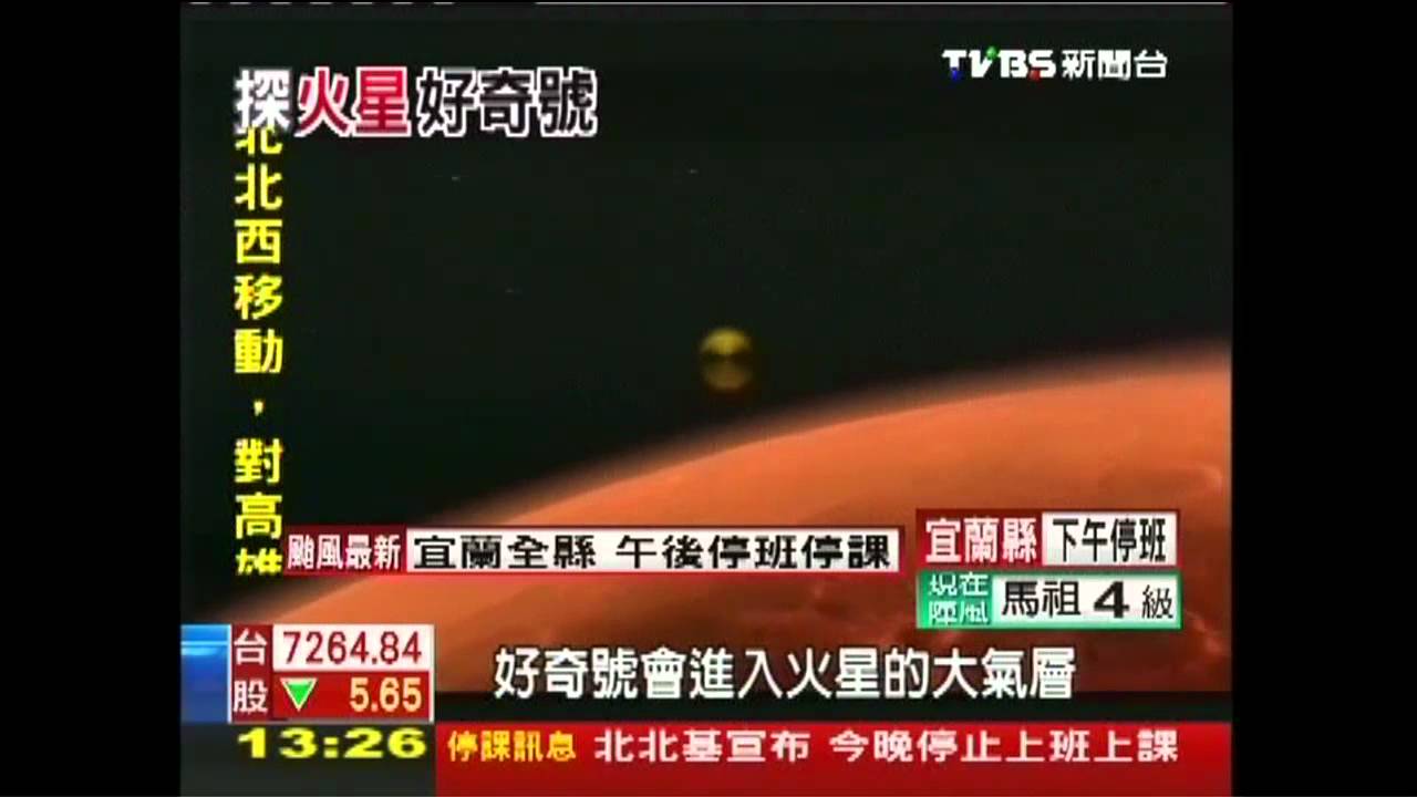 【登陸火星】「最夢幻」登陸器 好奇號8/6火星著地