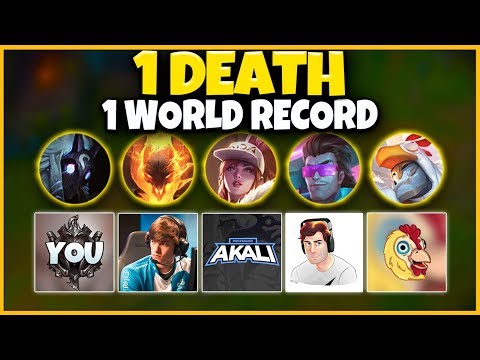 *RECORD BROKEN* 1 DEATH = 1 WORLD RECORD ATTEMPT (CRAZIEST VIDEO YET) - League of Legends