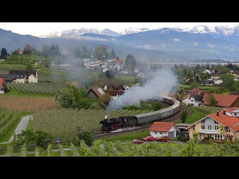 Mit 01 150 und 41 1150 nach Lindau am 1. Mai 2015