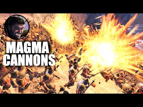 Magma Cannons on a choke point