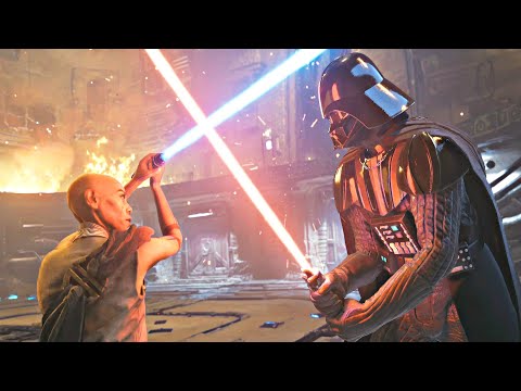 Darth Vader Destroys Jedi Army & Kills Jedi Leader Scene - Star Wars Jedi Survivor PS5 (4K 60FPS)