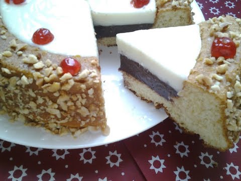 كيك المول العجيب بطبقتين من الكريمة مذاق لايقاوم يستحق التجربة