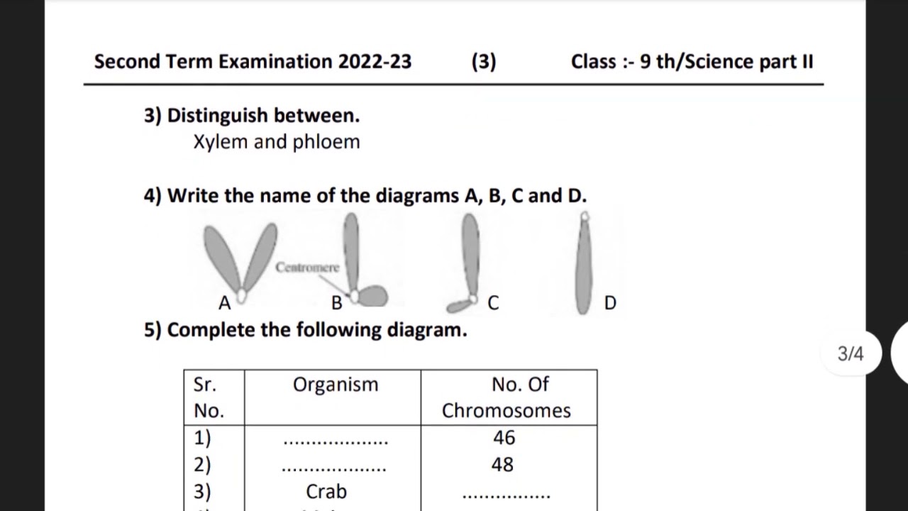 9th class second term science paper | 9th second term | Science part 2 | 2023 | sample paper
