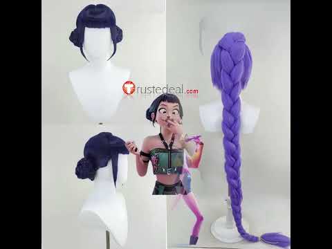 KPop Demon Hunters Rumi Mira Zoey Styled Cosplay Wig - Trustedeal.com  #cosplay #kpopdemonhunters