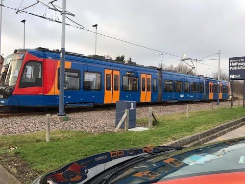 Sheffield Tram Train - Malin Bridge to Halfway (Full Route)