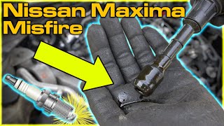 2010 Nissan Maxima Misfire: P0300 Bad Ignition Coils, Spark Plugs, & Leaking Valve Cover!