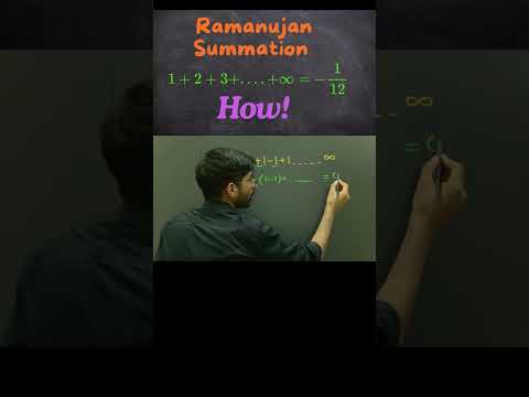 Ramanujan Summation, ramanujan paradox  #shorts #maths #jeemaths