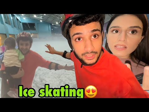 Peheli bar ice skating ki Basil ke sath 😍 | eidi zaya karne nikl gaye😂