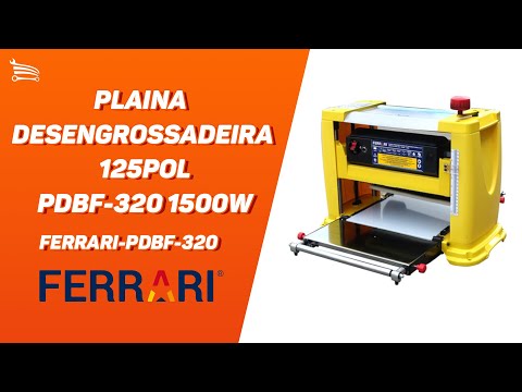 Plaina Desengrossadeira 125Pol. PDBF-320 1500W  - Video