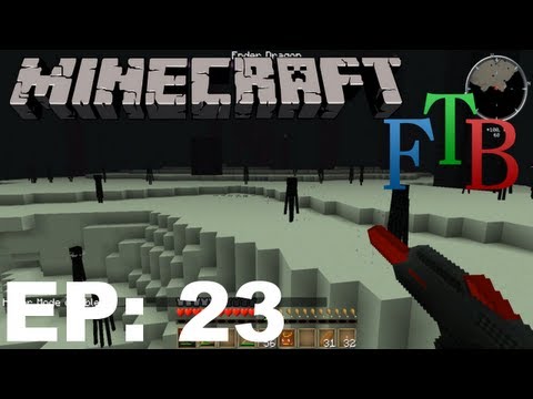 FTB Minecraft EP23 - Unplanned Ender Dragon Fight