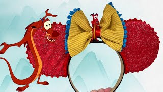 EASY DIY No Sew Mushu Inspired Mickey Ears | Easy to follow Mickey Ear Tutorial