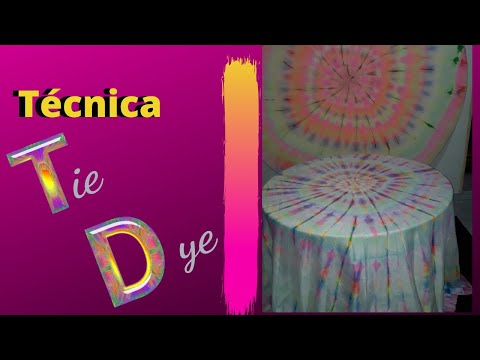 Técnica Tie Dye_Toalha de mesa para festas