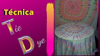 Técnica Tie Dye_Toalha de mesa para festas