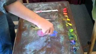 David C. Gallup teaches Mixing Luminous Secondary Colors