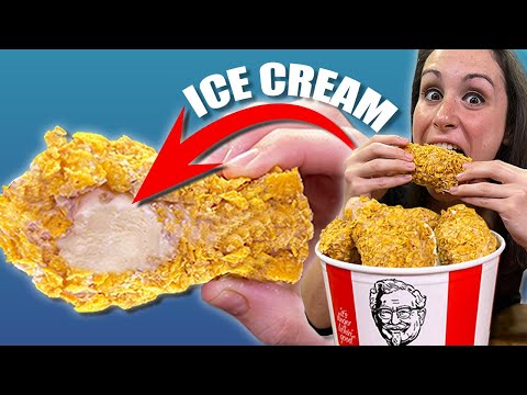 Ice Cream 🍦 Fried Chicken 🍗 Food Hack