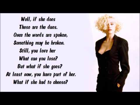 Madonna - What Can You Lose Karaoke / Instrumental with lyrics on screen