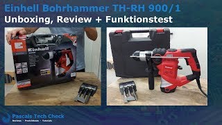 Einhell Bohrhammer TH-RH 900 | Unboxing, Review und Funktionstest | Gut und günstig?