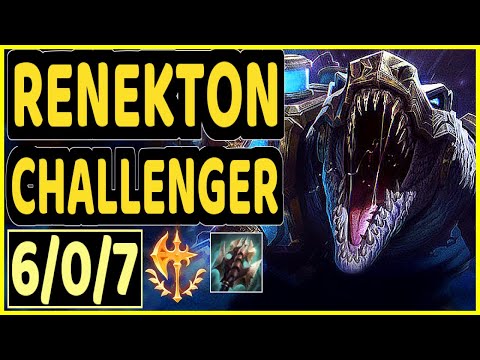 CANNA (RENEKTON) - 6/0/7 KDA CHALLENGER GAMEPLAY - KR