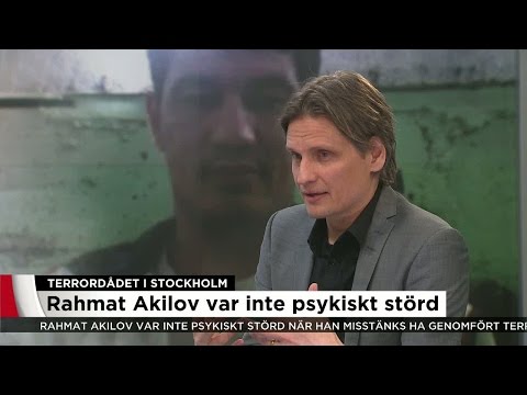 Akilov var inte psykiskt störd - Nyheterna (TV4)