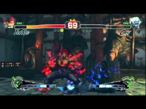 SSF4 EVIL RYU CPU VS ONI CPU