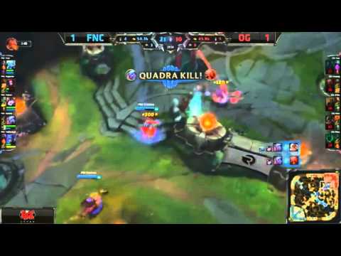 FNC vs OG Rekkles Pentakill Grand Final