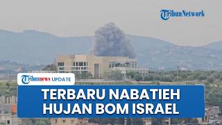 Penampakan Nabatieh Lebanon Diguncang Ledakan IDF, Langit-langit Kota Dipenuhi Kepulan Asap Hitam