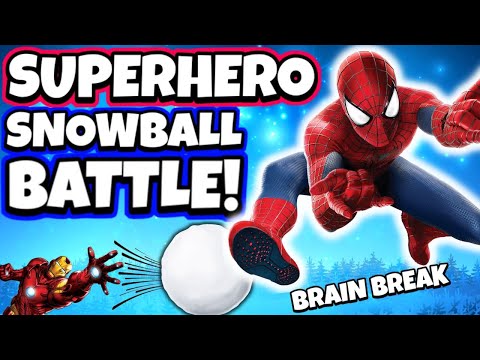 Super Hero Snowball Battle | Winter Brain Break | GoNoodle Inspired