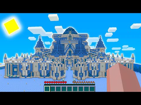 HO COSTRUITO IL BIG CASTELLO DI GHIACCIO nella BIG VANILLA - Minecraft