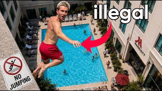 I Went Cliff Jumping in illegal Places!