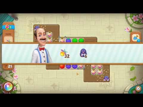Gardenscapes level 11205 No Boosters Gameplay