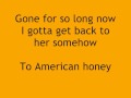 Lady Antebellum, "American Honey" w/ Lyrics