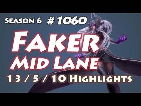 SKT T1 Faker - Syndra vs Diana - NA LOL SoloQ Highlights